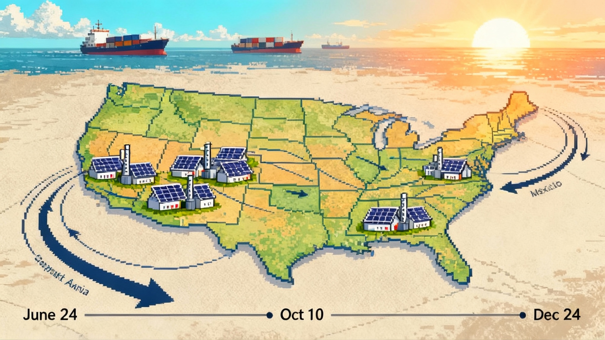 Tariffs reshape the U.S. solar map as 2025 trade cases widen