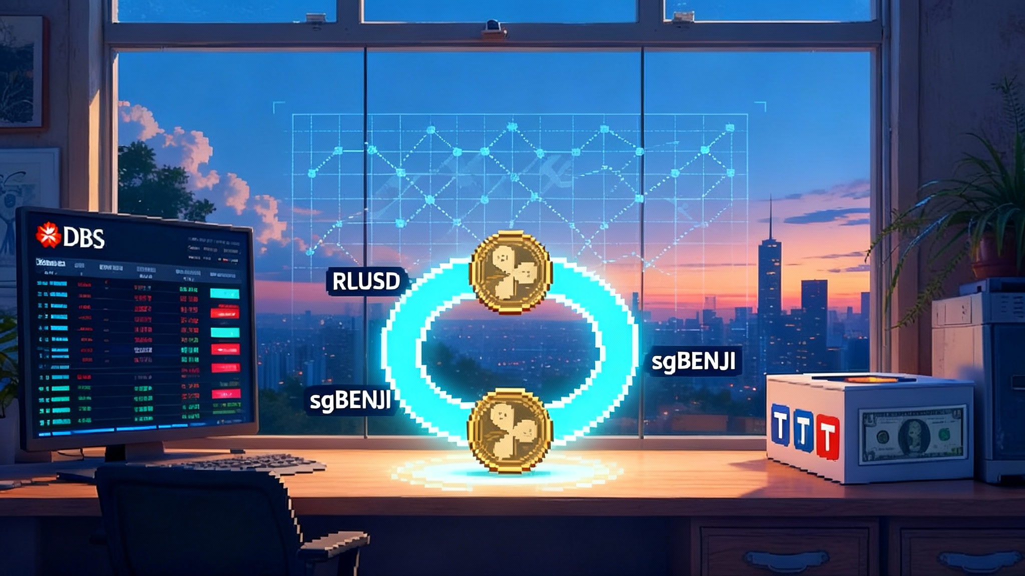 DBS brings sgBENJI and RLUSD to XRPL for 24/7 money markets