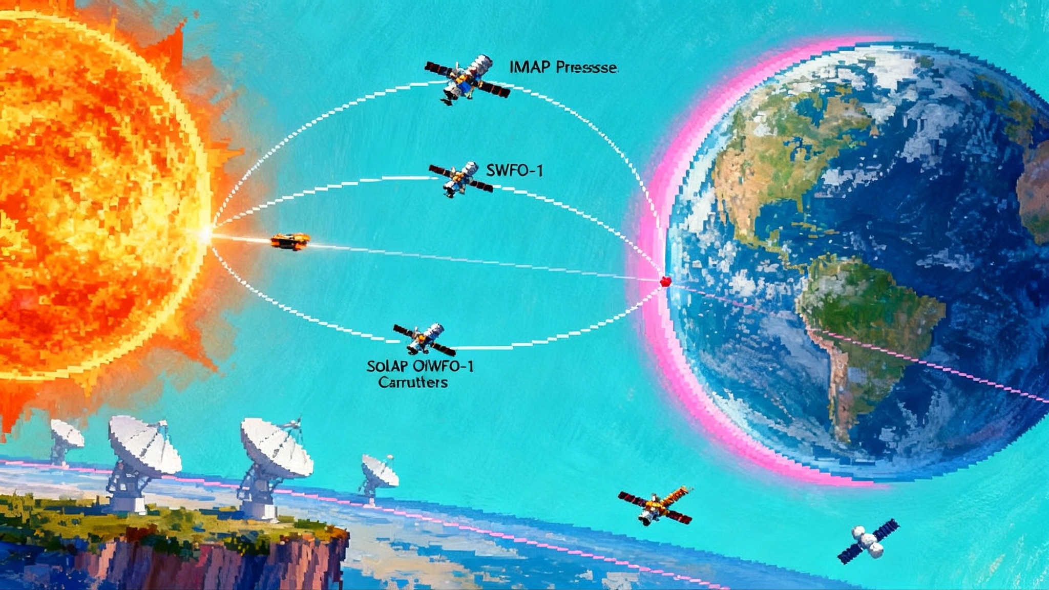 NASA and NOAA’s L1 Trio Will Transform Space Weather for Artemis
