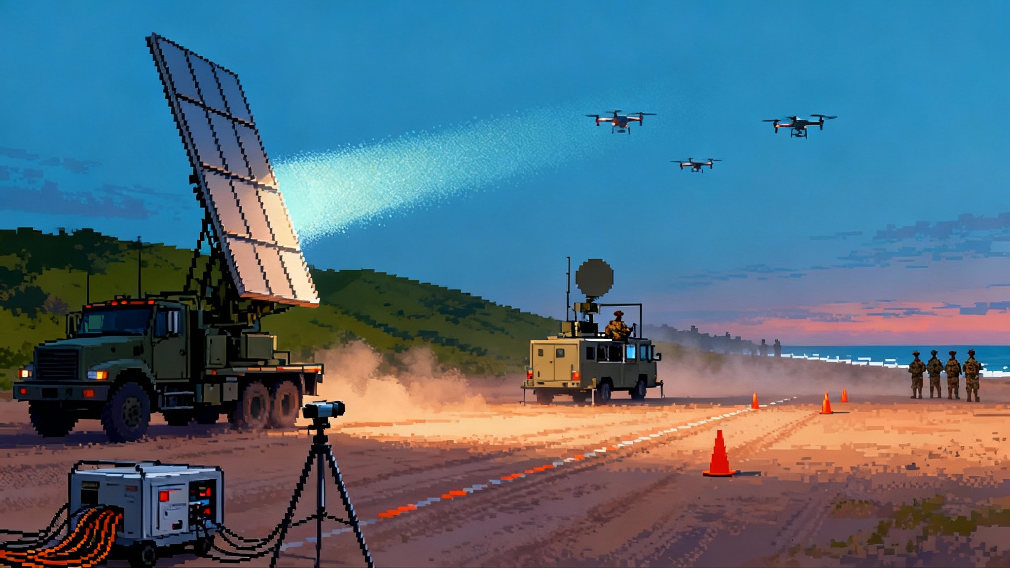 Microwaves Go Mainline: High Power Counter-Drone Weapons Field