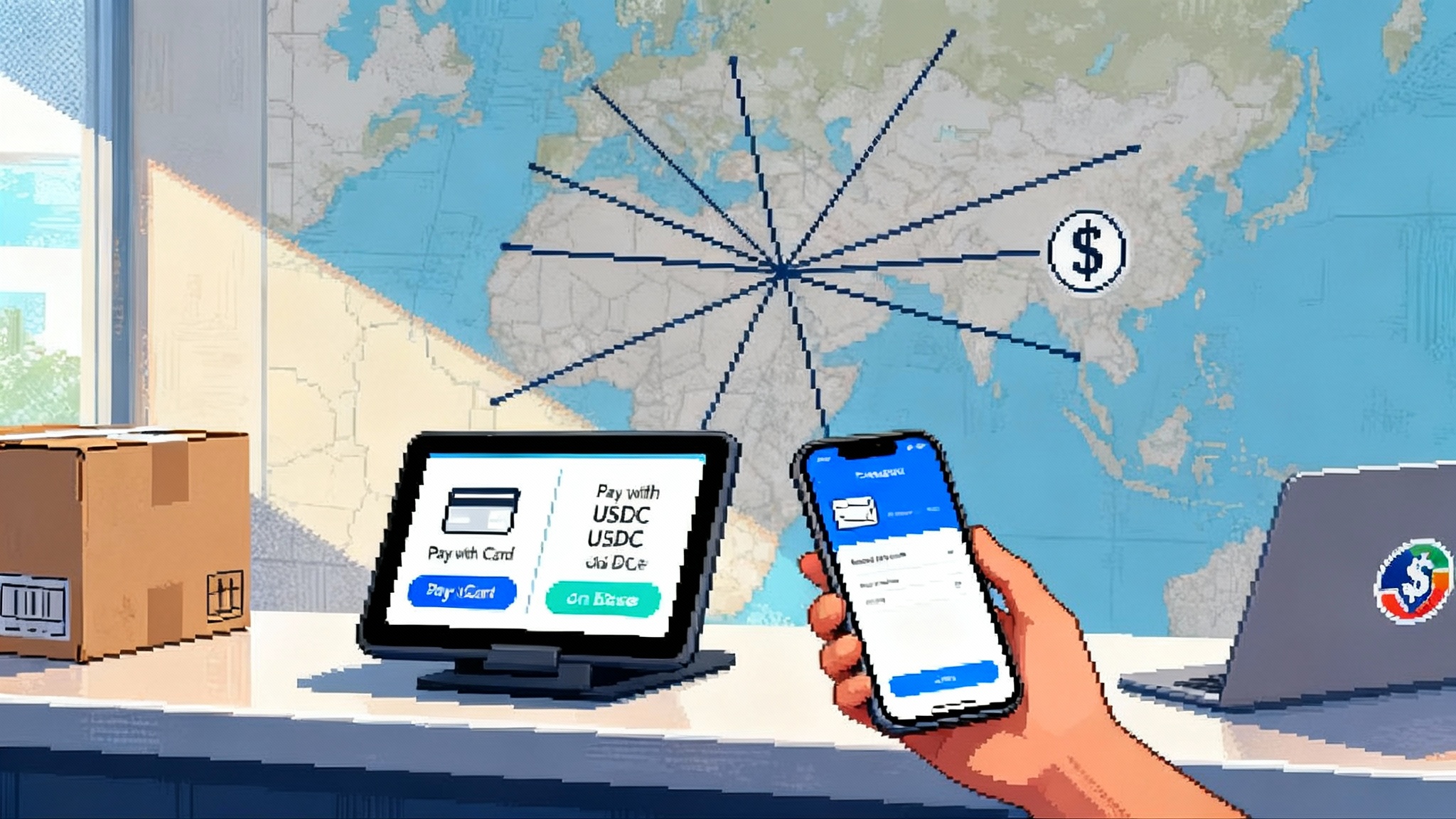 Onchain Dollars Go Retail: USDC Checkout, Visa, and PYUSD