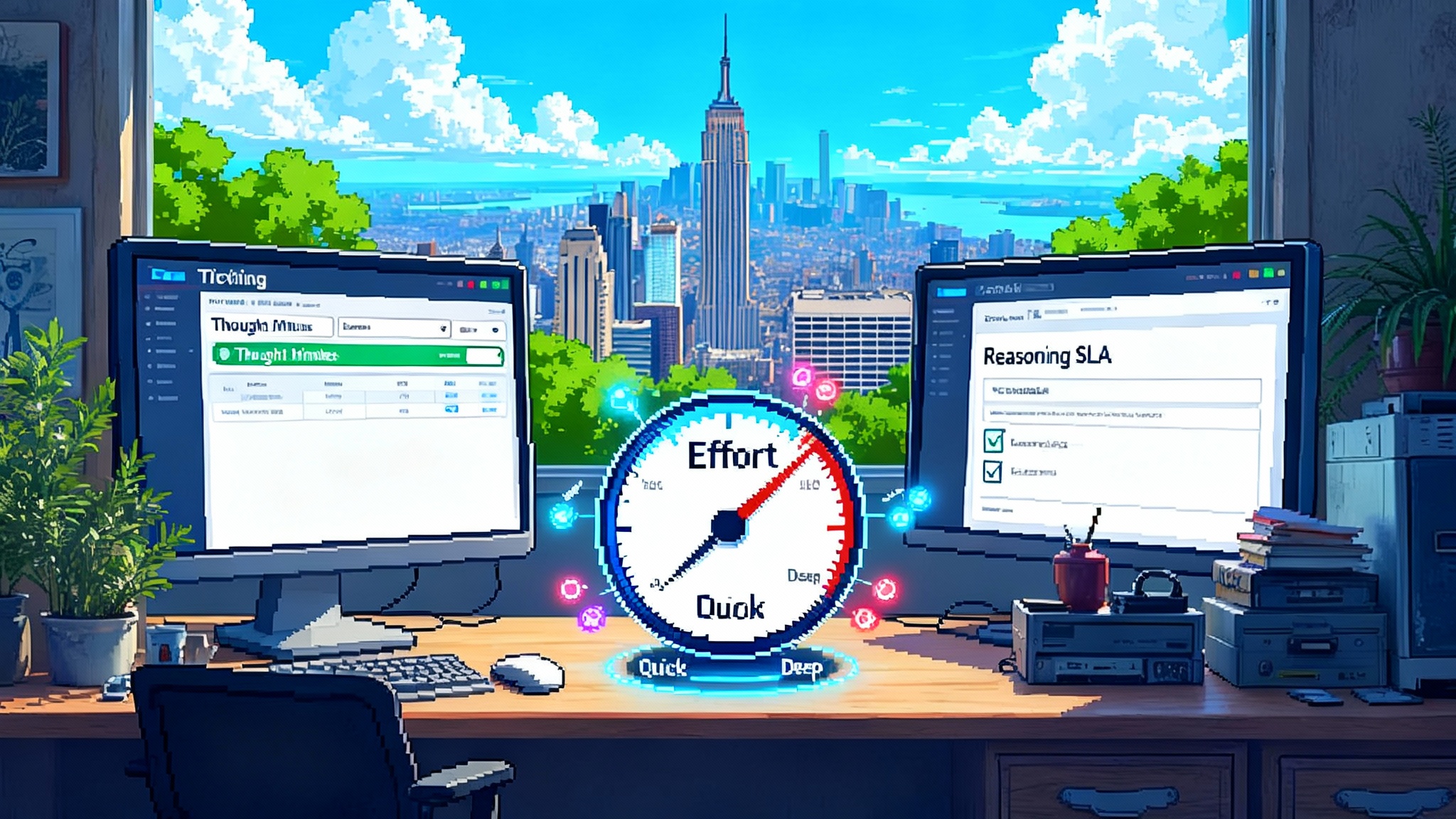 The Price of Thought Collapses: Reasoning Becomes a Dial