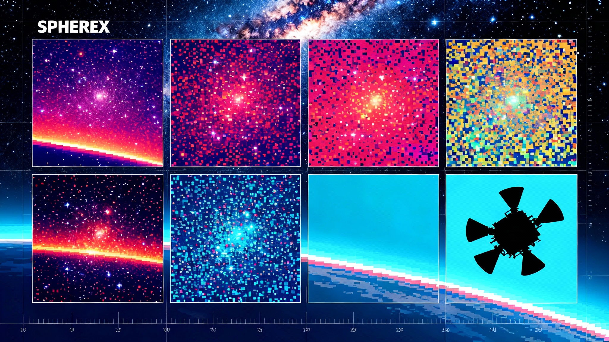 SPHEREx Goes Live: A 102-color Atlas of the Entire Sky