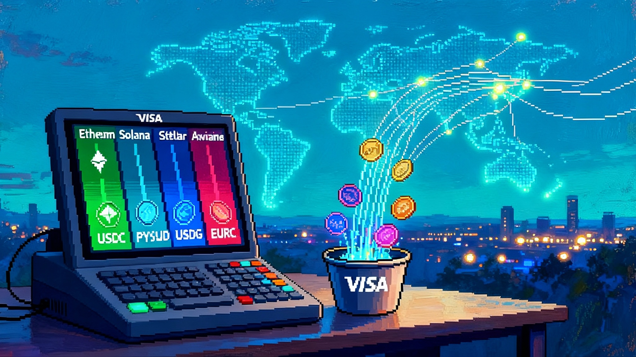 Visa’s Stablecoin Shift Goes Multichain on Stellar and Avalanche