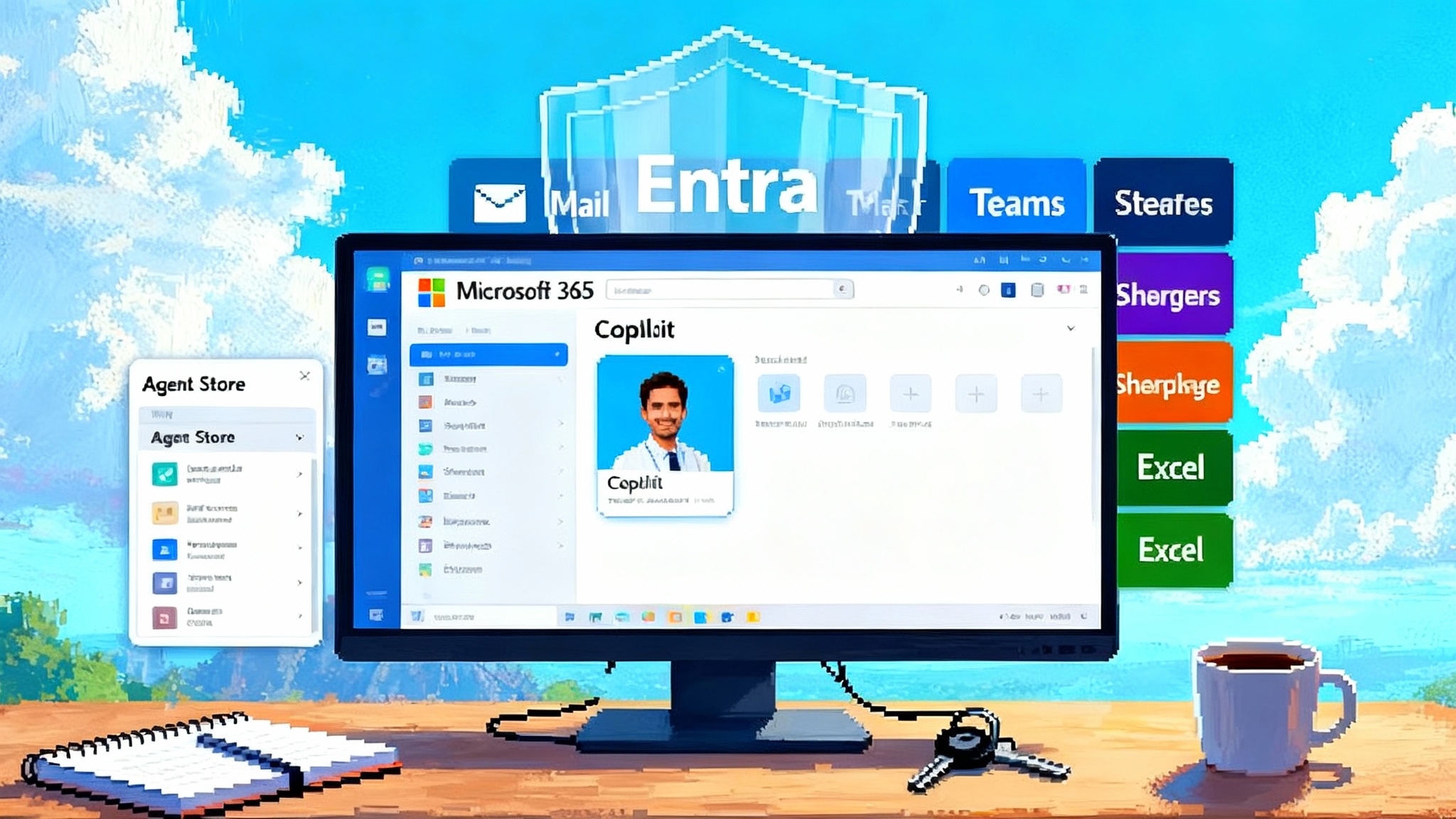 Agentic Users: AI coworkers become first class in Microsoft 365
