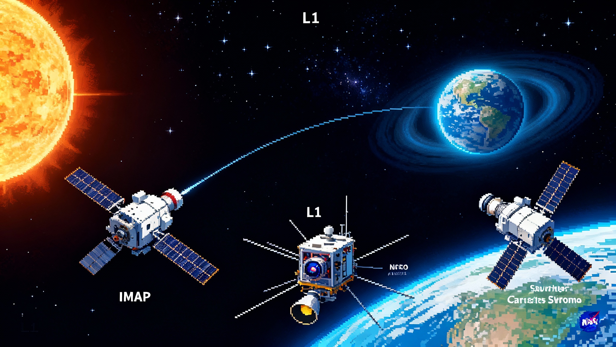 IMAP lifts off: a new early warning stack at L1 for space weather